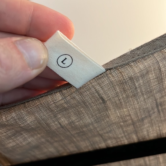 Grae Cove Luna 100% Linen V-Neck Summer Swing Dress | Midi Dress | size Large - Picture 8 of 9